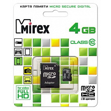   microSDHC+SD Mirex 4 Gb Class 10