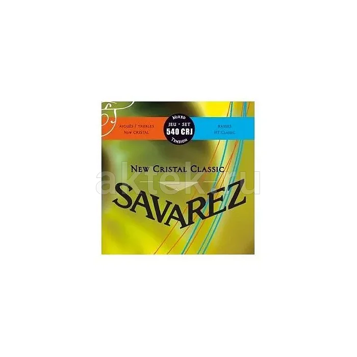 Savarez 540CRJ New Cristal Classic Red/Blue струны для классической гитары