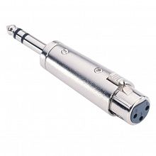 Adam Hall 7856 Silver адаптер TRS6.3-M-stereo–XLR-F