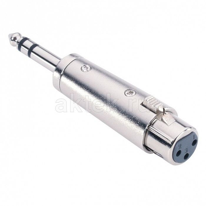 Adam Hall 7856 Silver адаптер TRS6.3-M-stereo–XLR-F