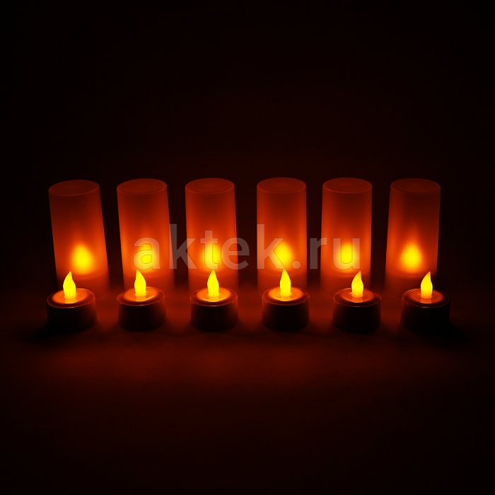 Набор чайных светодиодных свечей на аккумуляторе LED Candle 12 шт. 14