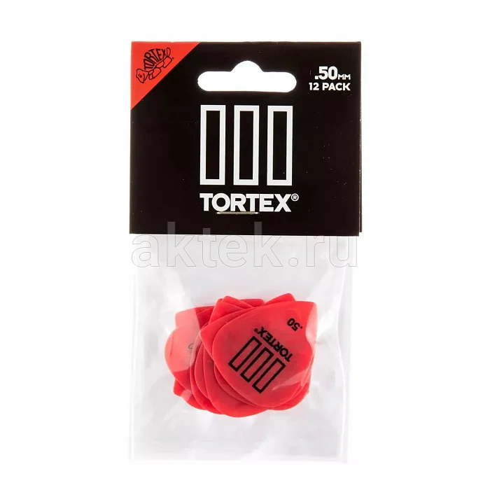 Dunlop 462P050 Tortex TIII 12Pack медиаторы, 0,5 мм, 12 шт 4