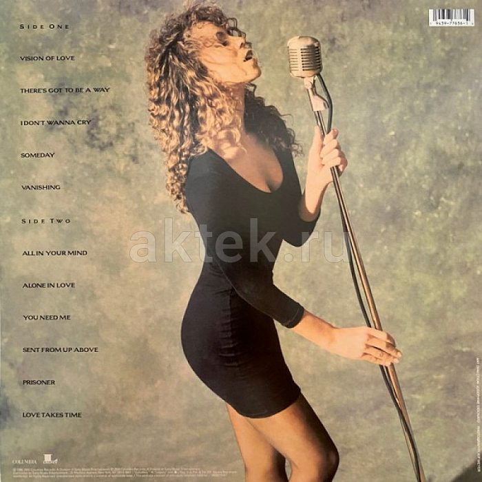 Виниловая пластинка MARIAH CAREY - MARIAH CAREY 180 GRAM BLACK VINYL 12" 2