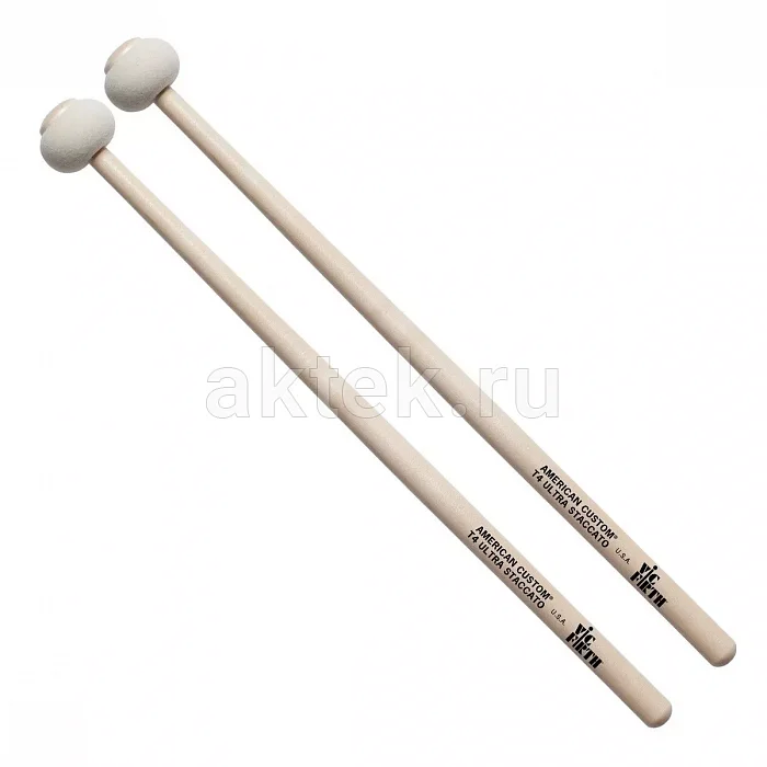Vic Firth T4 Ultra Staccato перкуссионные маллеты, гикори 2