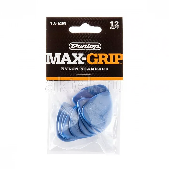 Dunlop 449P150 Max-Grip Nylon Standard 12Pack медиаторы, нейлон, 1,5 мм 4