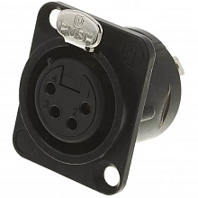 Neutrik NC3FD-L-B-1 панельный разъем XLR female черненый корпус