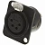 Neutrik NC3FD-L-B-1 панельный разъем XLR female черненый корпус