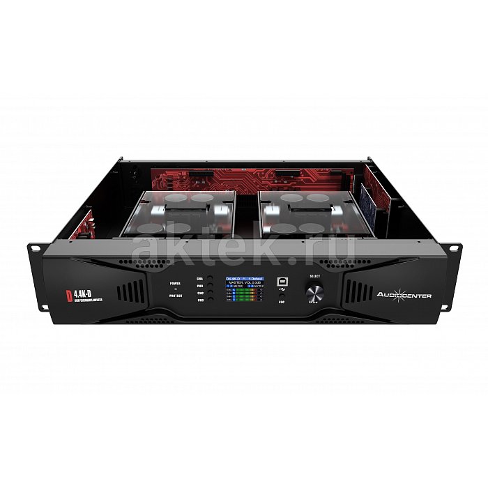 Audiocenter D4.4K-D 4-канальный усилитель с Dante, 8 Ом Stereo - 4x700 Вт 3