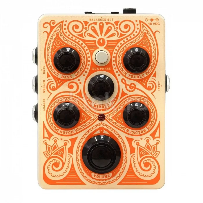 Orange Acoustic Pedal JFET-предусилитель-директ-бокс акустической гитары, 3-полосный EQ, XLR 2