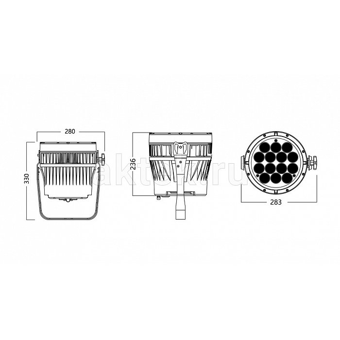 SILVER STAR SS342XCET SUPERSOLAR ZE/TZ OUTDOOR MK4 прожектор, IP66 7