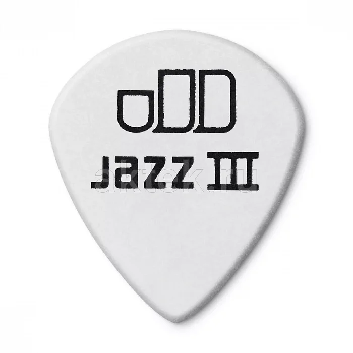 Dunlop 478P150 Tortex White Jazz III медиаторы, 1,5 мм 3