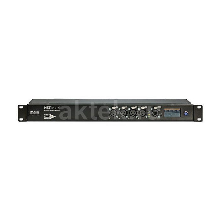 ИМЛАЙТ NETLINE–4 двунаправленный DMX-конвертер, четыре порта, 1U