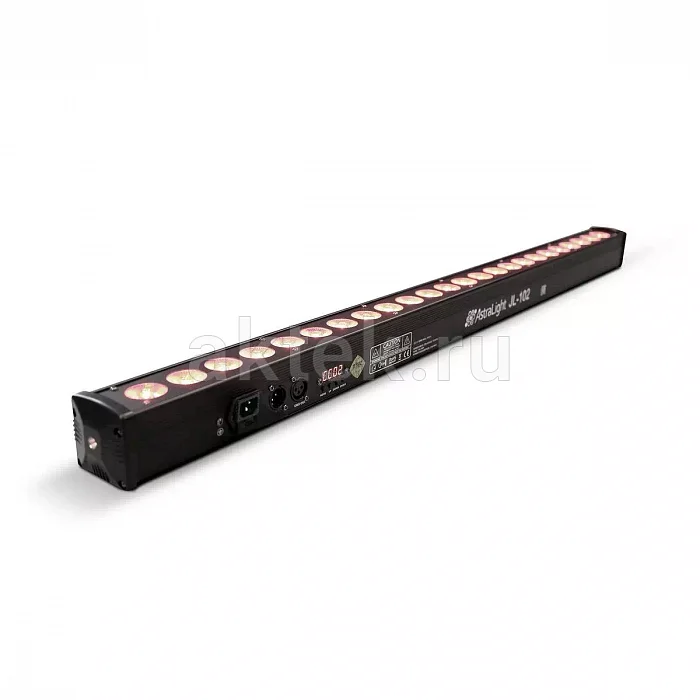 AstraLight JL-102 линейный LED-прожектор, RGB, 24×3 Вт, DMX, стробоскоп