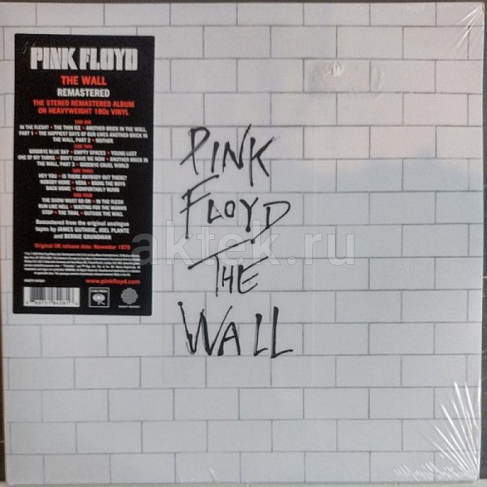 Виниловая пластинка PINK FLOYD - THE WALL 180 GRAM BLACK VINYL 12"