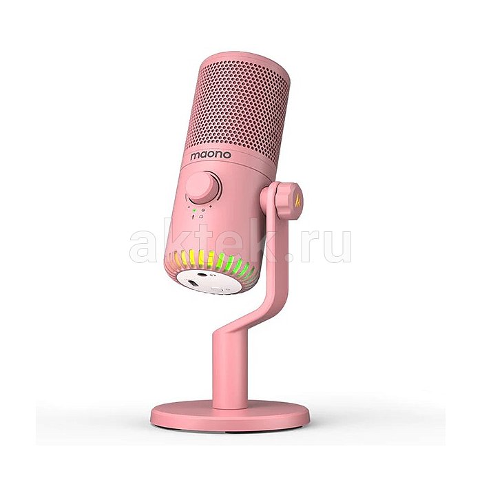 Maono DM30RGB (pink), конденсаторный USB микрофон, 24bit/48kHz 2