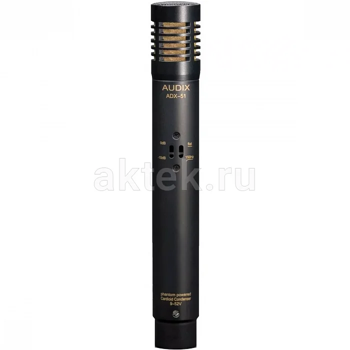 Audix ADX51 инструментальный микрофон, конденсаторный капсюль, кардиоидная диаграмма