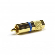 Van den Hul C-7.3 Gold/Blue RCA-разъём, позолоченный, для аудиокабеля
