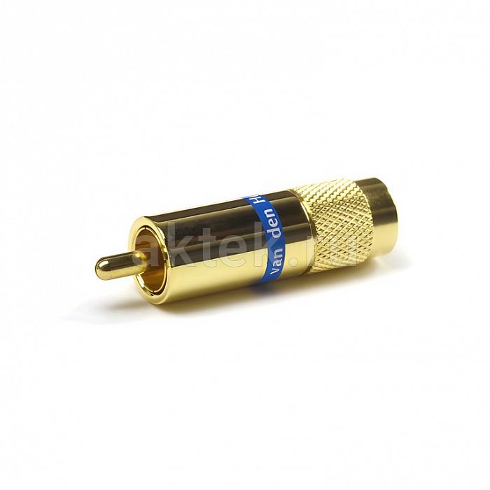 Van den Hul C-7.3 Gold/Blue RCA-разъём, позолоченный, для аудиокабеля