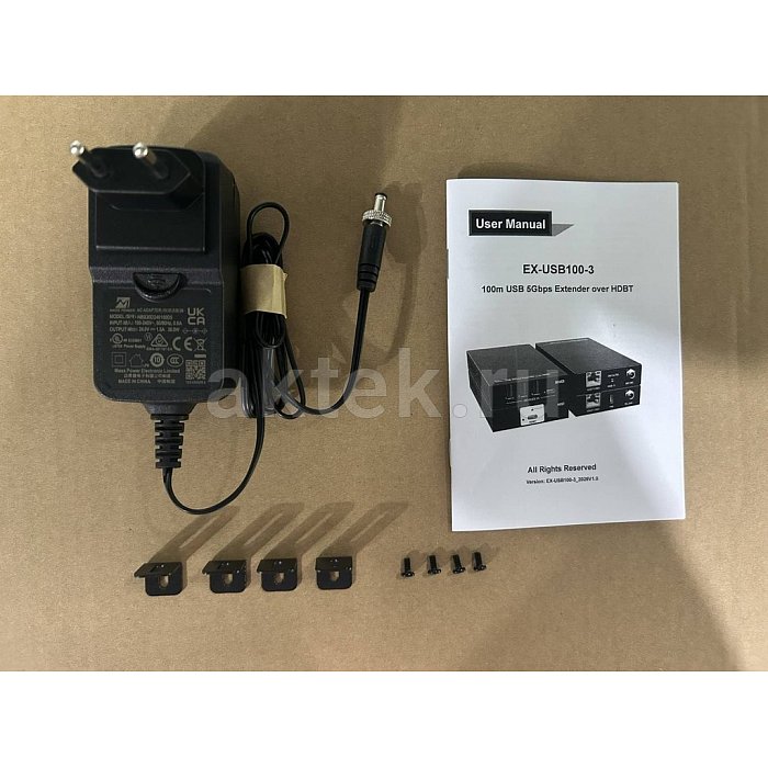 Digis EX-USB100-3 USB3.2-удлинитель 5Гбит/с до 100м с хабом 1×4 4