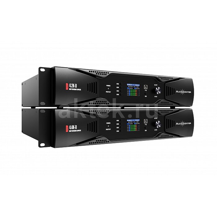 Audiocenter D4.4K-D 4-канальный усилитель с Dante, 8 Ом Stereo - 4x700 Вт 4