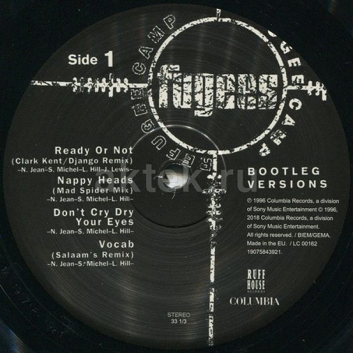 Виниловая пластинка FUGEES - REFUGEE CAMP 180 GRAM BLACK VINYL 12" 3