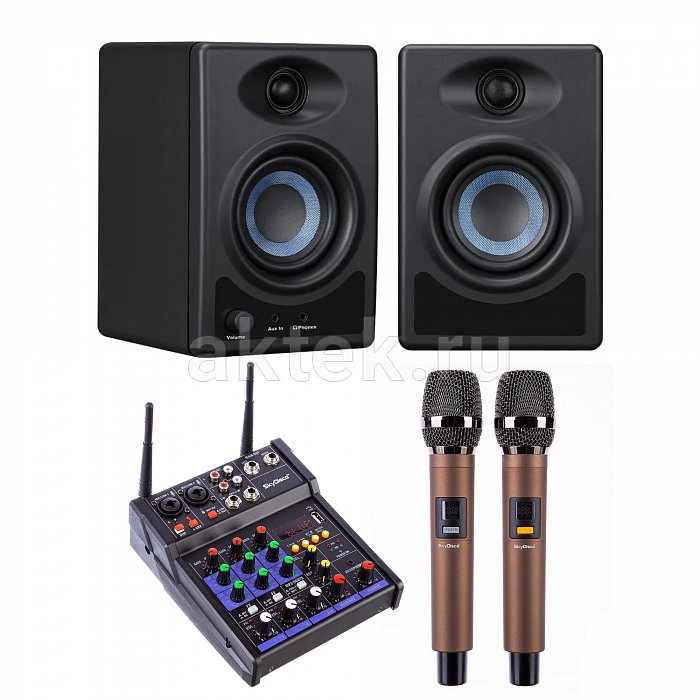 Онлайн караоке для дома с колонками SkyDisco UM-200 + SM-3BT