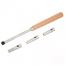 K&M 16700-000-01 ключ настройки пианино с тремя сменными головками 3