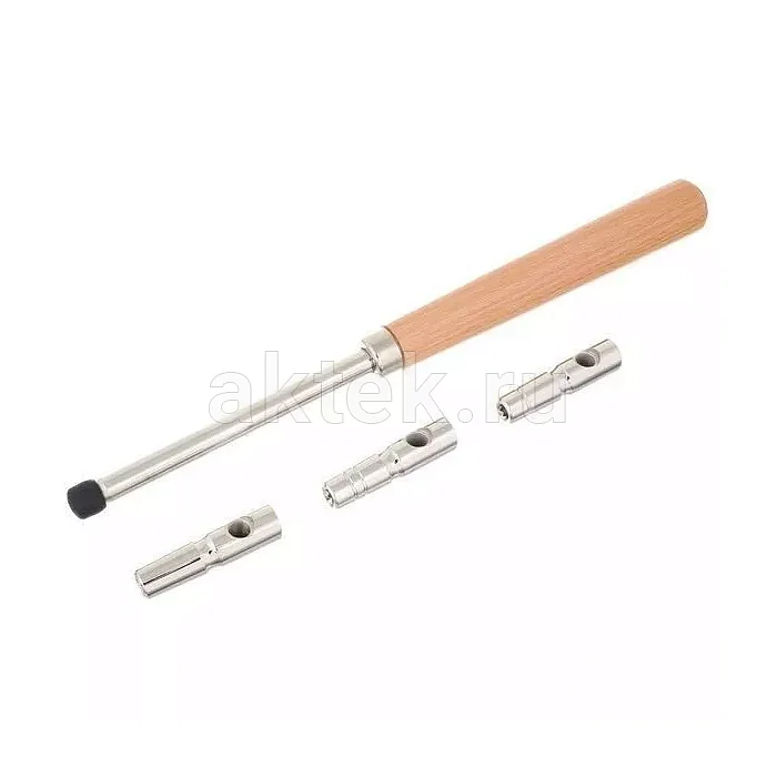 K&M 16700-000-01 ключ настройки пианино с тремя сменными головками 3