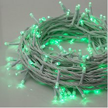 Гирлянда нить с эффектом мерцания (белый провод) 24В NEON-NIGHT 100x4 Вт LED 10м зеленый