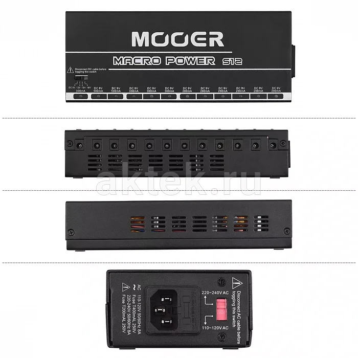 Mooer Macro Power (S12) импульсный блок питания, 12 выходов 4