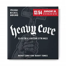 Dunlop DHCN1254 Heavy Core струны для электрогитары, 12-54
