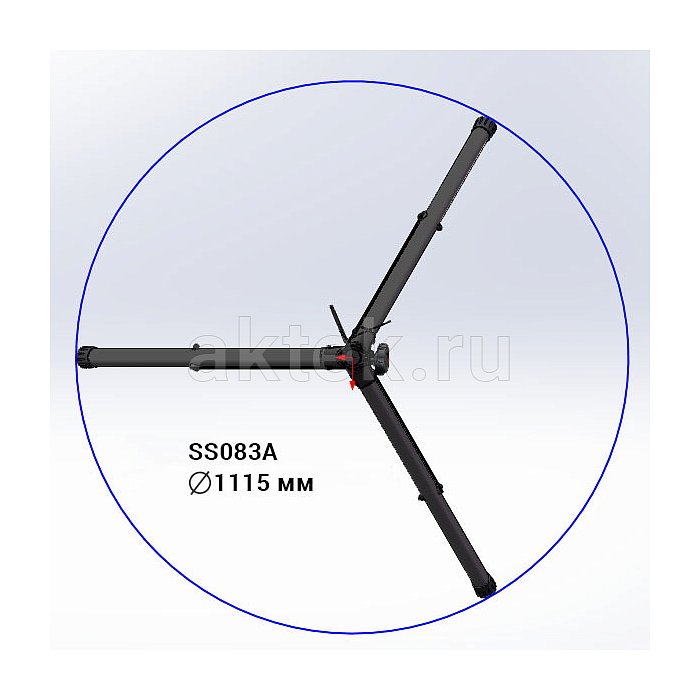 ECO SS083A стойка для акустической системы, 80 кг, конструкция тренога 3