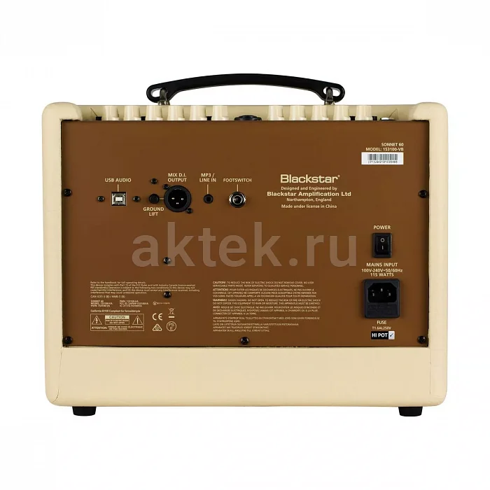 Blackstar Sonnet 60 Blonde акустический гитарный комбоусилитель, 60 Вт 5