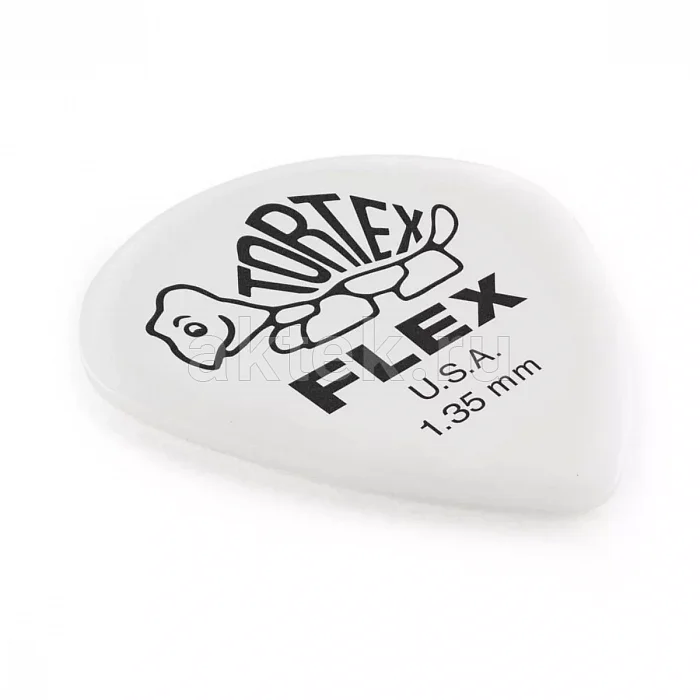 Dunlop 466P135 Tortex Flex Jazz III медиаторы, 1,35 мм 2