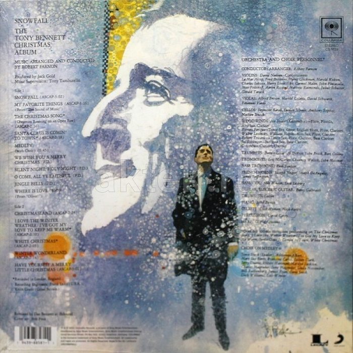 Виниловая пластинка TONY BENNETT - SNOWFALL 180 GRAM BLACK VINYL 12" 2