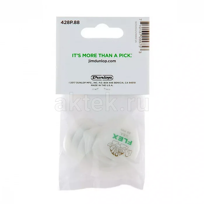 Dunlop 428P088 Tortex Flex Standard 12Pack медиаторы, 0,88 мм 4