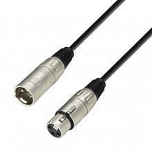 Adam Hall K3 MMF 1500 Black XLR-F–XLR-M-кабель 15м