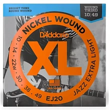D'Addario EJ20 комплект струн с никелированной обмоткой