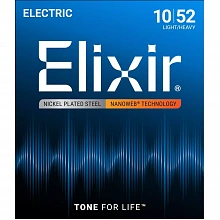 Elixir 12077 NanoWeb комплект струн, калибр 10-52, Light