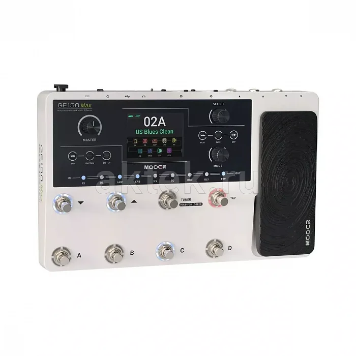Mooer GE150 Max гитарный процессор, 170 эффектов, 55 кабинетов, NAM/GNR 4