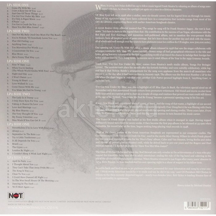 Виниловая пластинка FRANK SINATRA - PLATINUM COLLECTION 180 GRAM WHITE VINYL12" 2