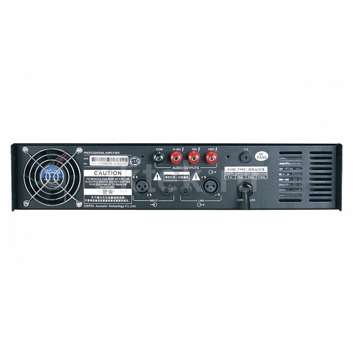DSPPA MP-2500 трансляционный усилитель, 650 Вт 3