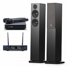 Домашняя караоке система с акустикой и микрофонами Studio Evolution EVOBOX+SE 200D+Audio Pro A36