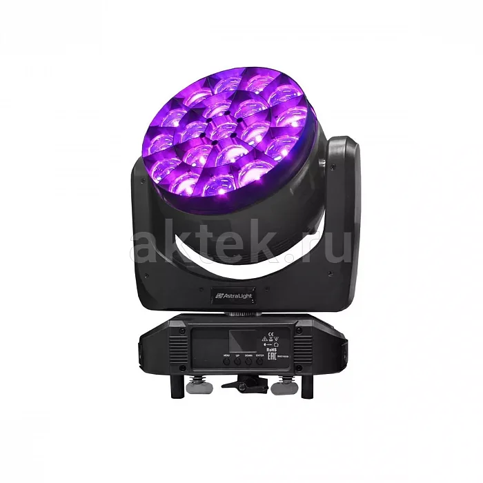 AstraLight MBZ1920 вращающаяся голова Beam Wash Zoom, 19×20 Вт, DMX