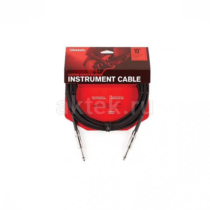 D’Addario PW-BG-10BK инструментальный кабель, 3,05 м 3
