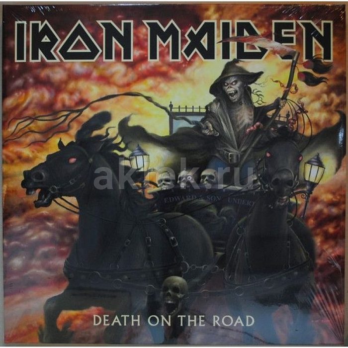Виниловая пластинка IRON MAIDEN - DEATH ON THE ROAD BLACK VINYL 12"