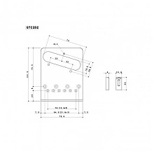 Gotoh GTC-202-C комплект гитарных сёдел 2