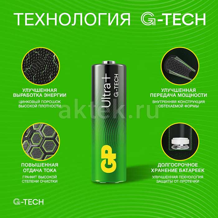 GP Ultra Plus G-TECH LR6 1 шт 5