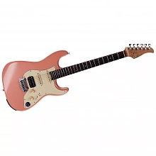 Mooer GTRS P800 электрогитара, розовый, HSS, корпус из ольхи