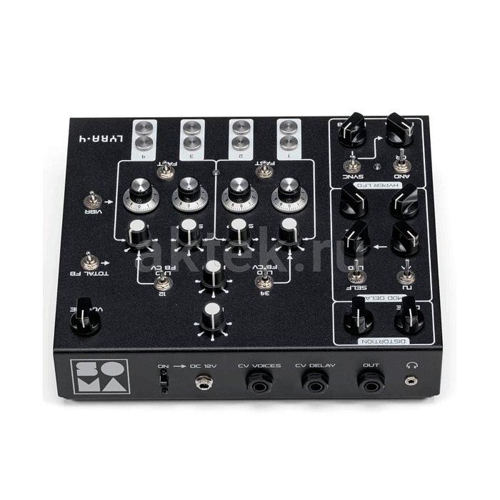 Аналоговый синтезатор SOMA Lyra-4 Black 2